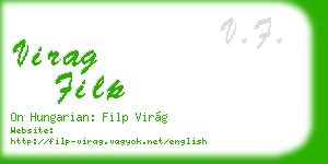 virag filp business card